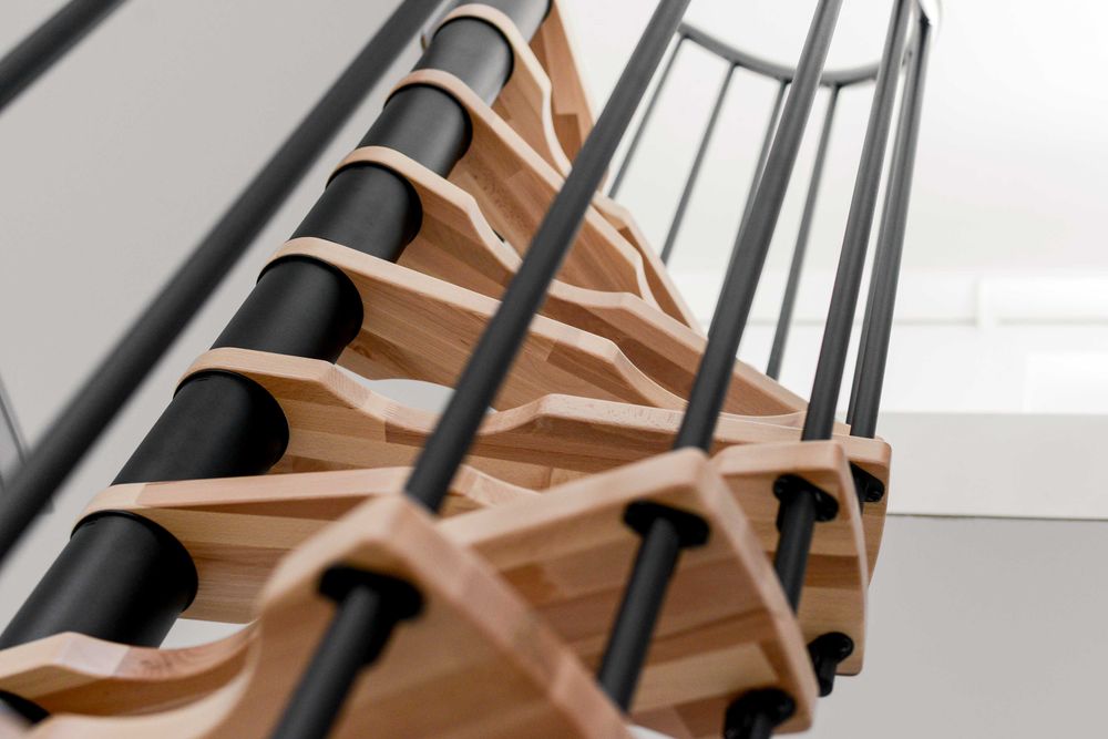 Schody spiralne kacze SUONO SMART 120x65 cm/ BUK