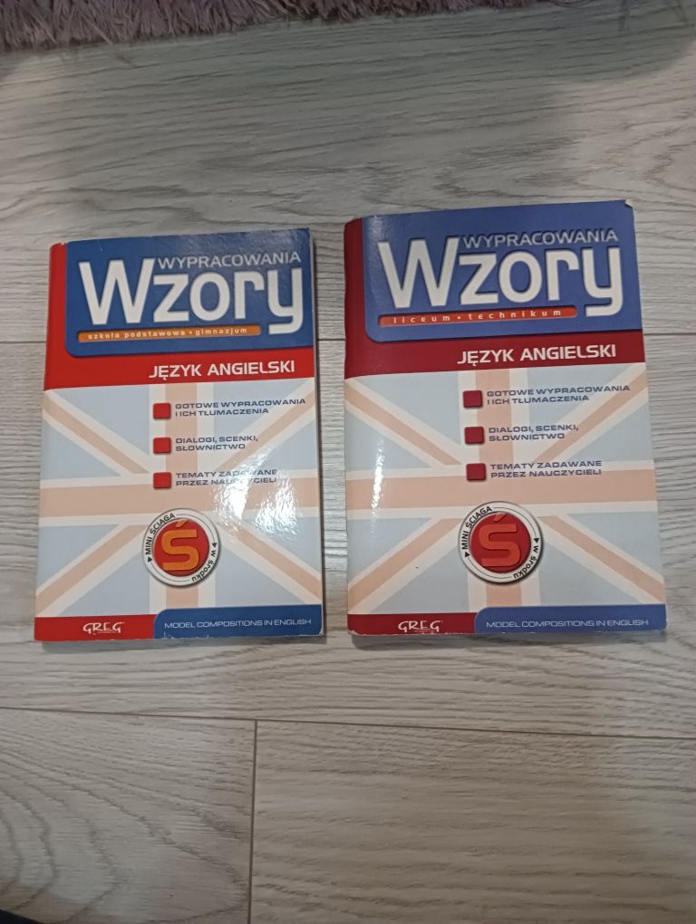 NOWE Książki Wzory wypracowania j.angielski GREG