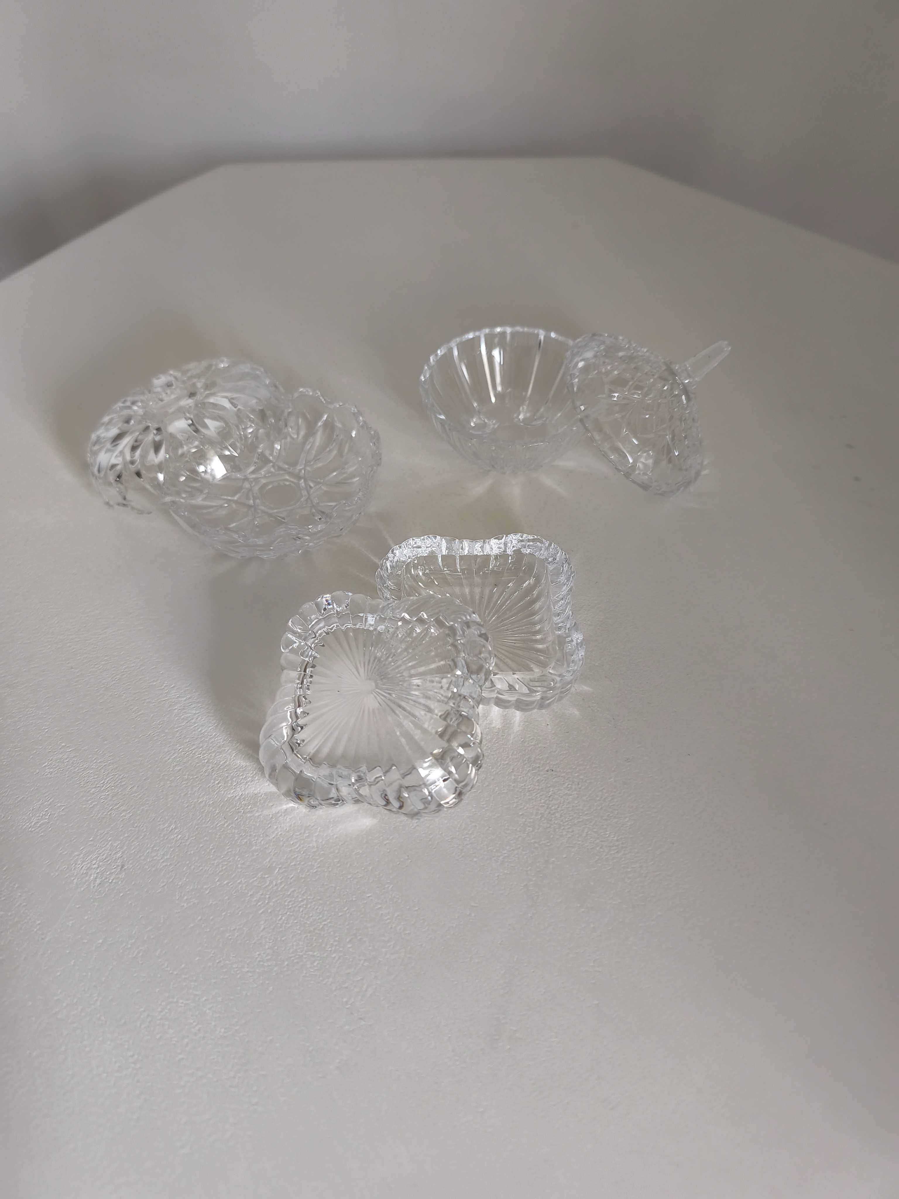 Conjunto de 3 guarda joias em cristal D'Arques