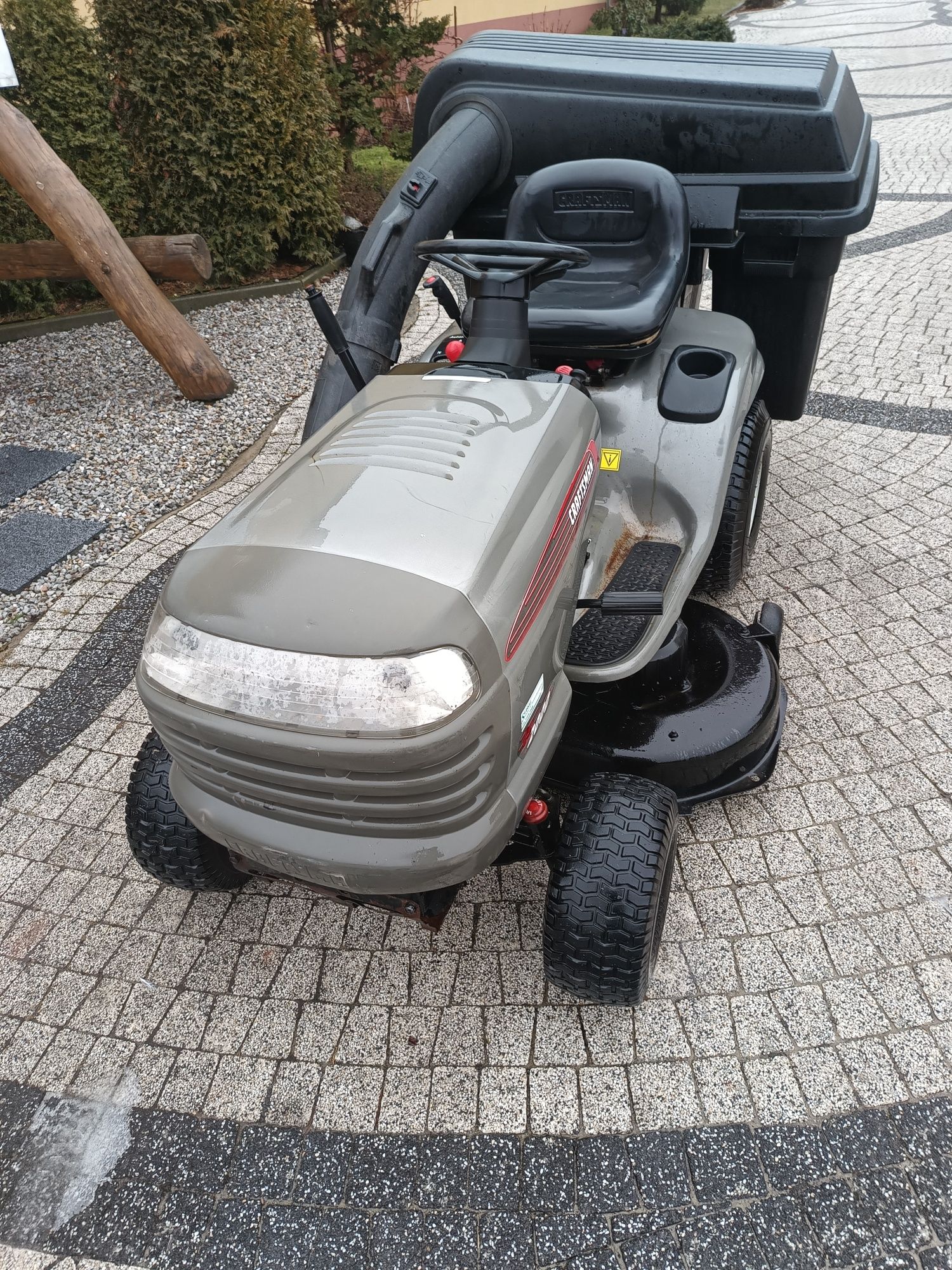 Kosiarka traktorek Craftsman 18.5km z koszem i pompa oleju