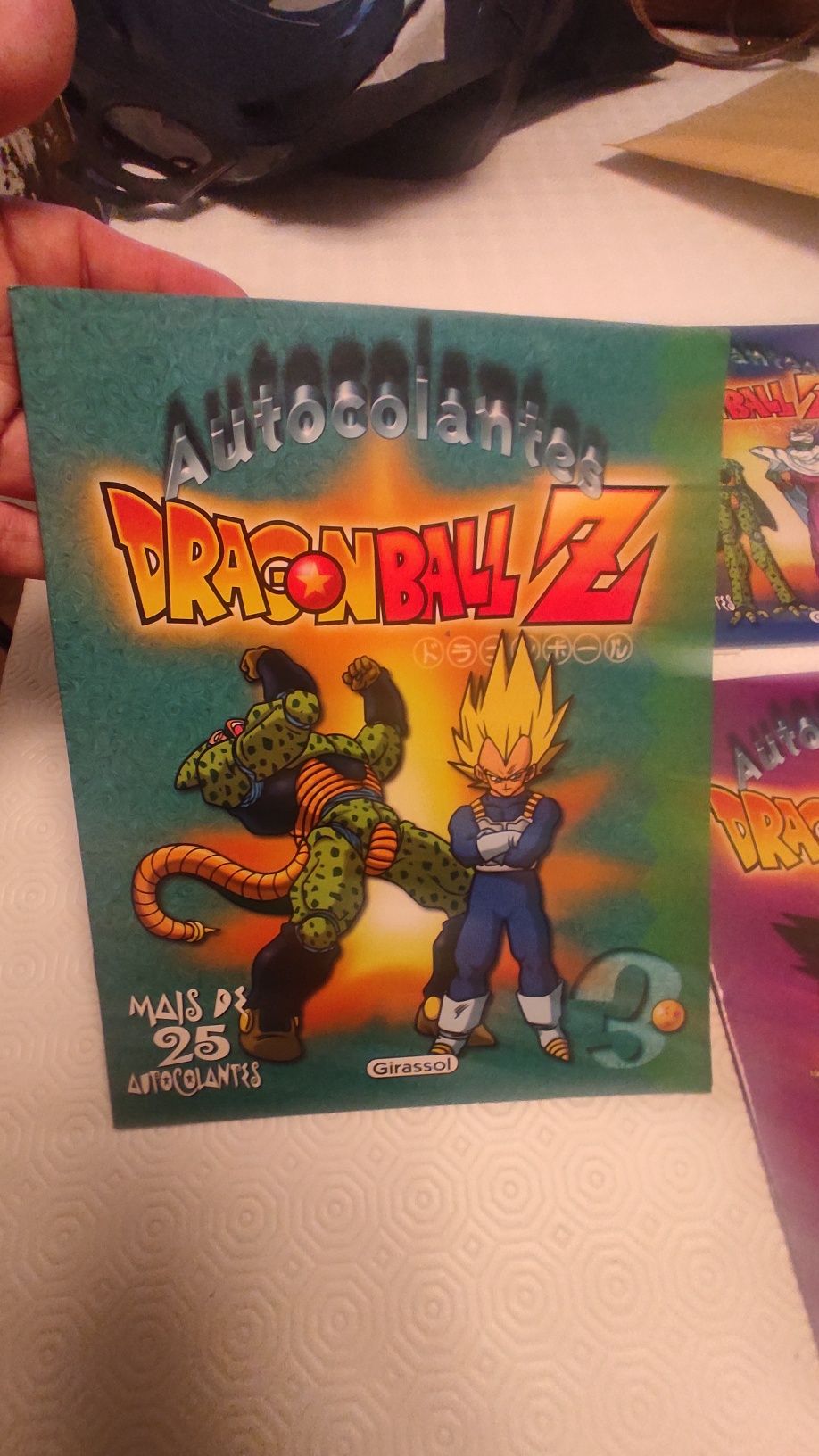 DragonBall Z quatro albuns de autocolantes completos