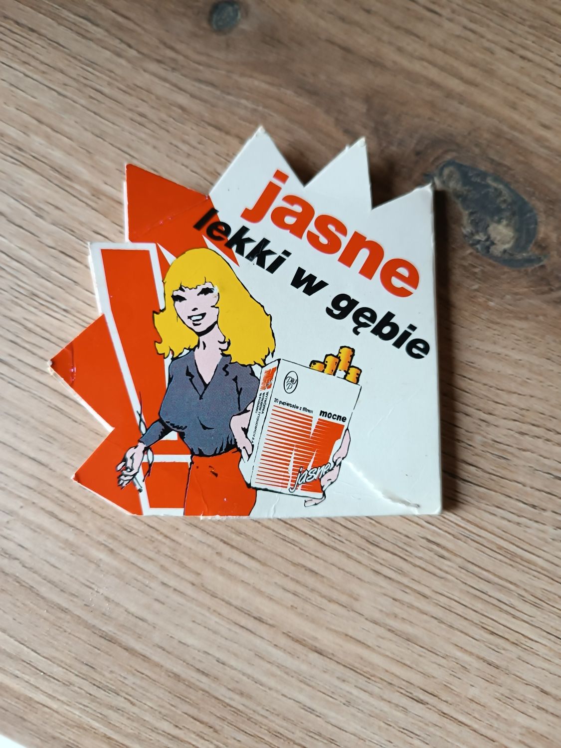 Zapałki kolekcjonerskie reklama papierosów Mocne