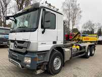 Mercedes-Benz ACTROS 2644 6X4 EURO 5, HAKOWIEC MEILLER RK 20.65- 20 ton  Hakowiec, nr ref 2571