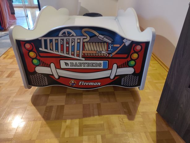 Łóżko samochód z materacem 160x80