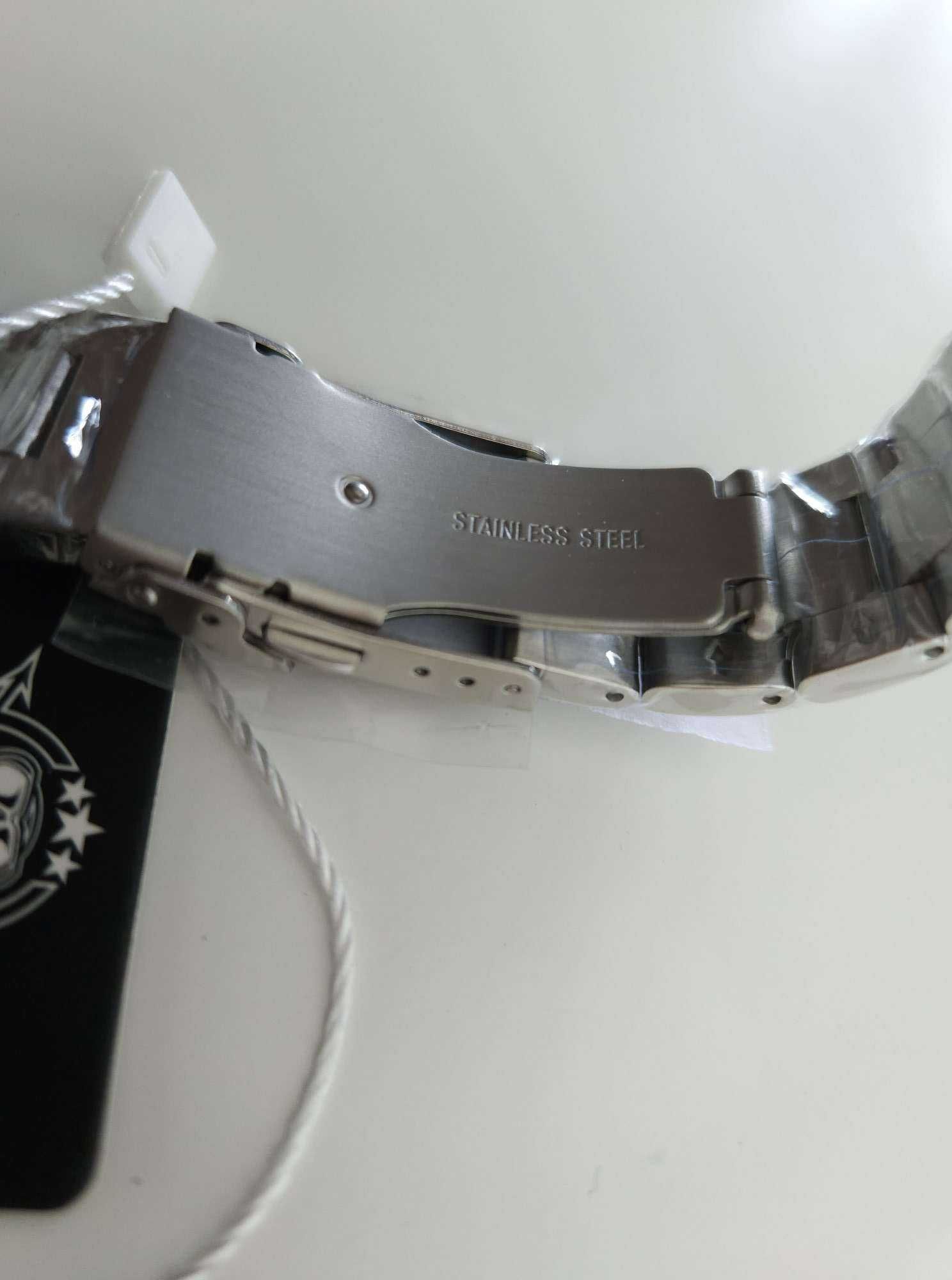 Nowy męski zegarek Addiesdive diver (nurek) srebrny bezel