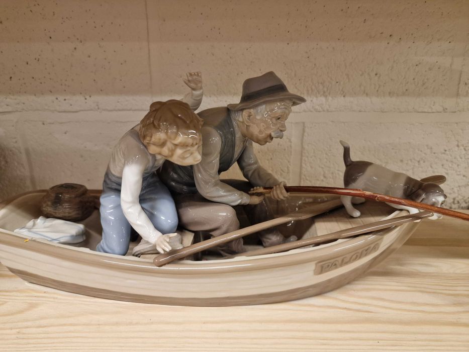 Статуэтка рыбалка с дедом,  Lladro