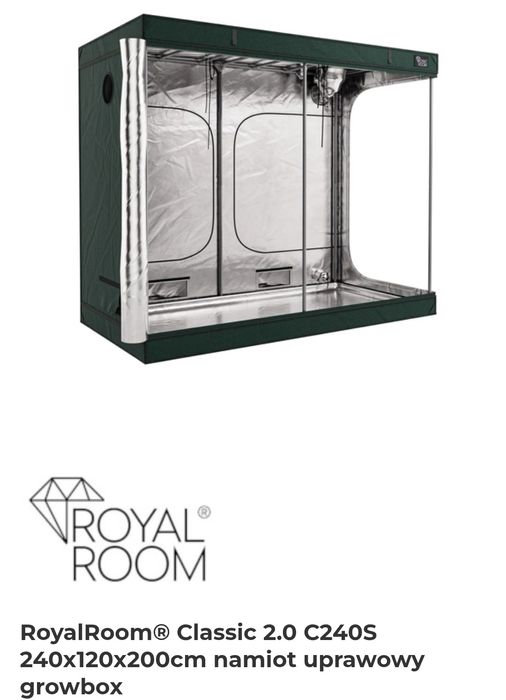 Growbox namiot uprawowy + lampy led+ wiatraki Pełen zestaw