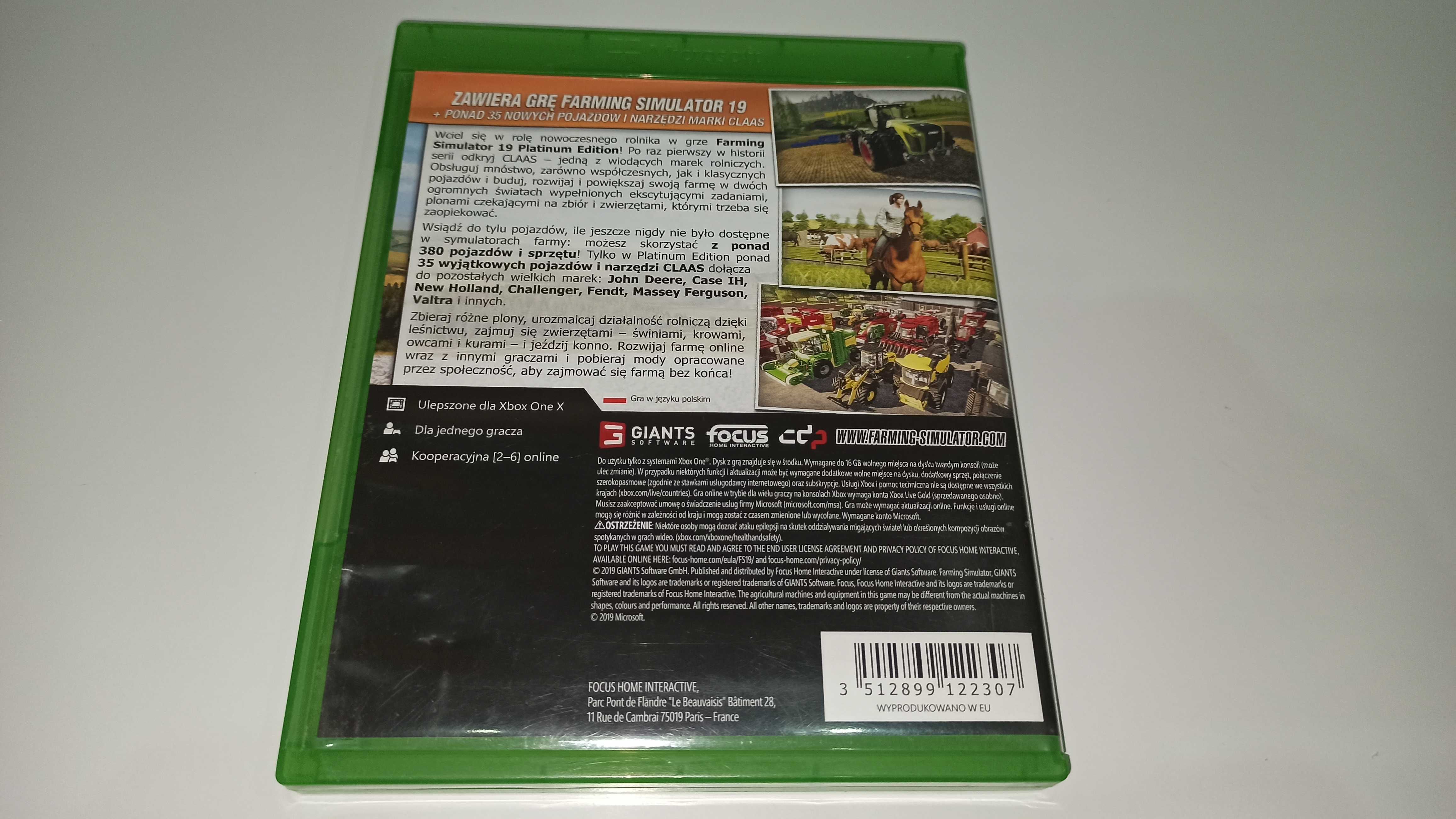 xbox one FARMING SIMULATOR 19 PL po polsku , siejesz, kosisz pole v2