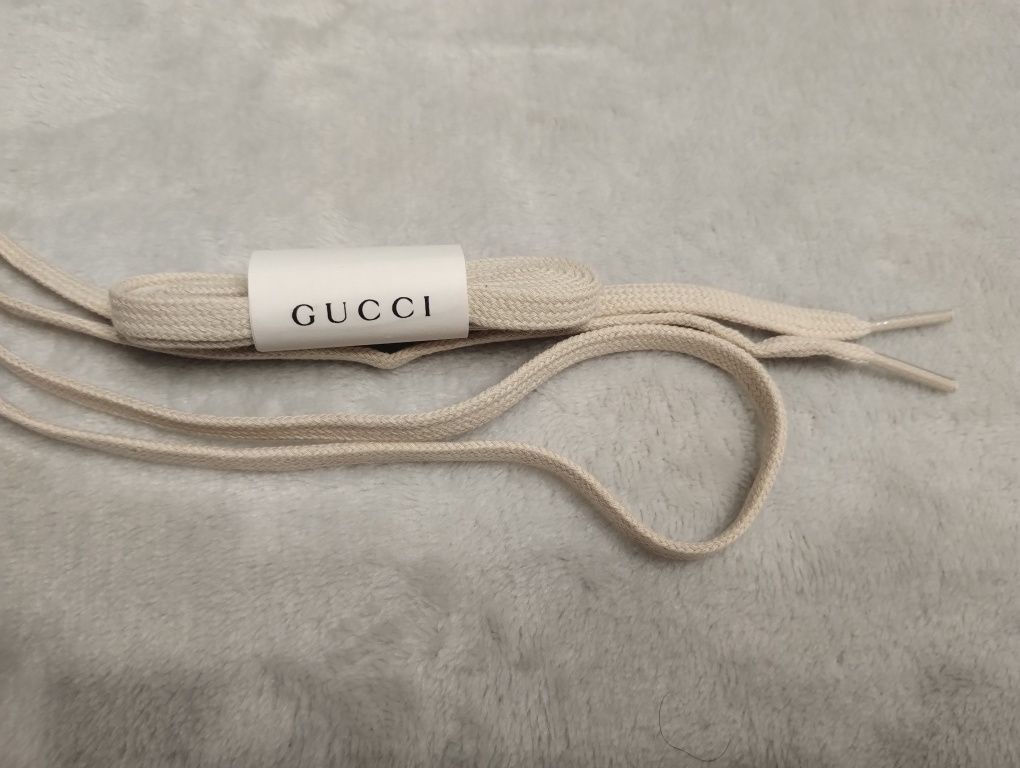 Gucci beżowe sznurówki sznurowadła