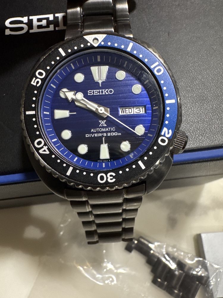 Relogio seiko save the ocean black ediçao limitada