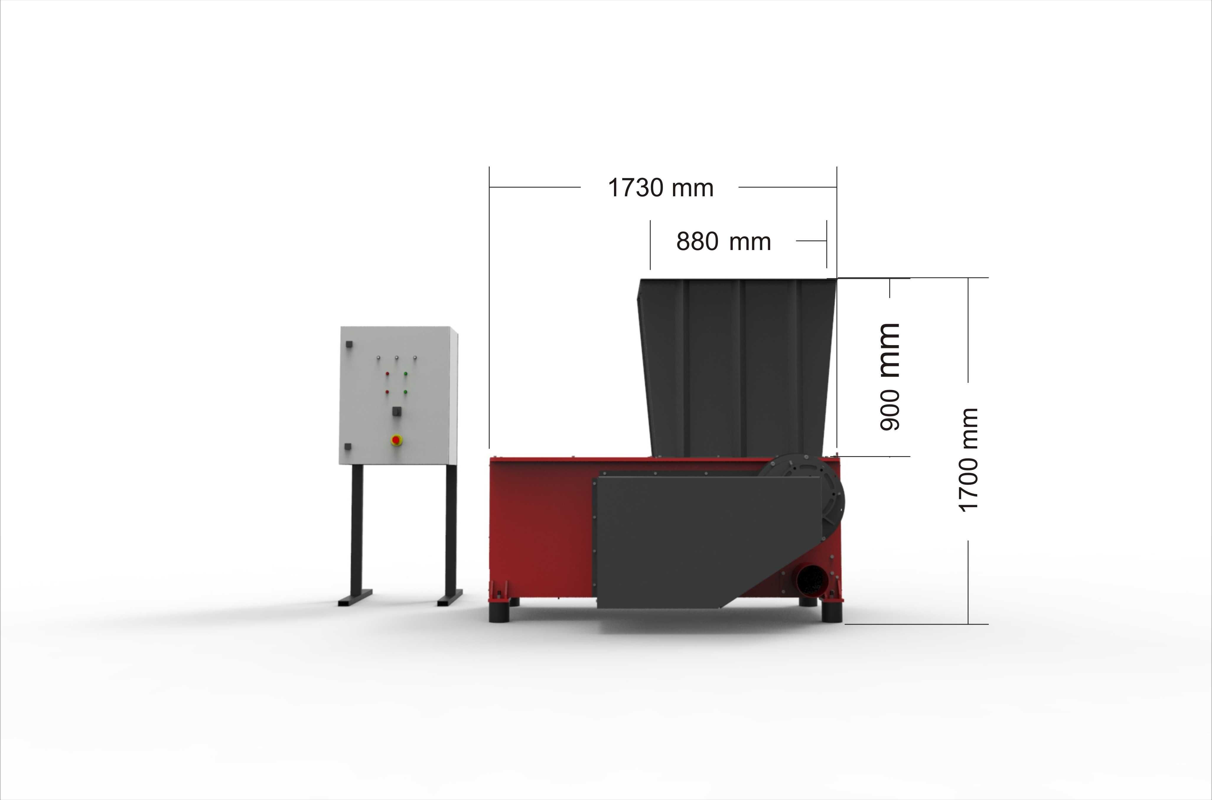 Rozdrabniacz Shredder Kruszarka Młyn 18,5 kW Wał 600 5% RABAT !