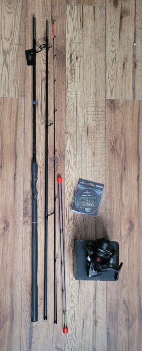 Wędka fenderowa FL nowa z kołowrotkiem Fl 5500