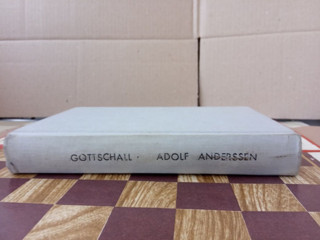 Адольф Андерсен. Шахматная книга на немецком языке с автографом Таля