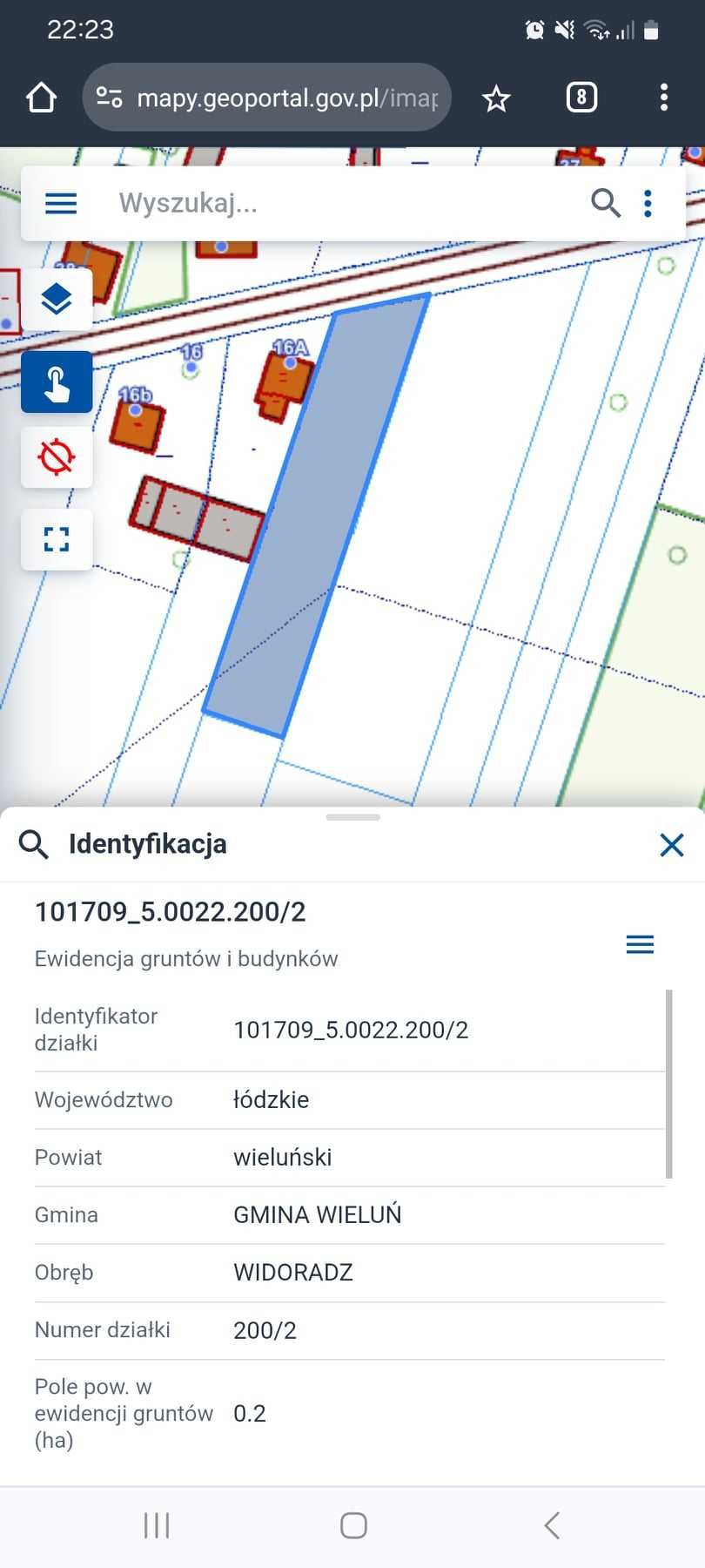 Działka 2000m2 20a Widoradz