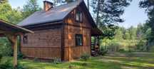 Agroturystyka, domek w lesie