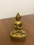 Posąg mosiężny Budda Buddha-Dharmachakra 10cm | mosiądz | figurka