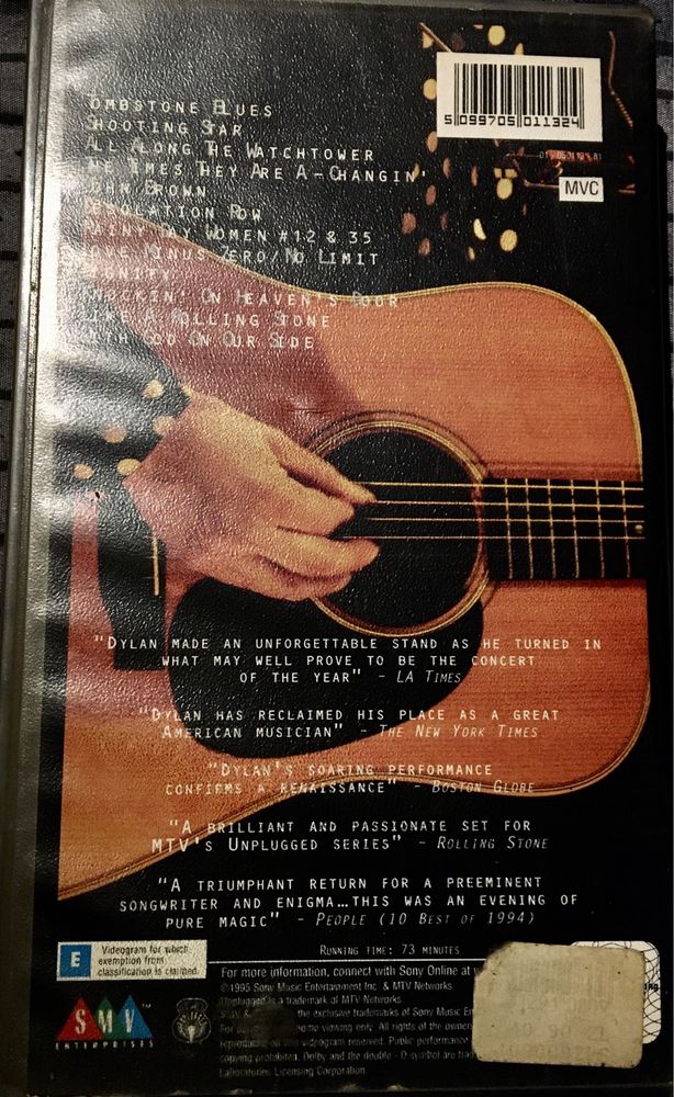 Bob Dylan Unplugged MTV (VHS)