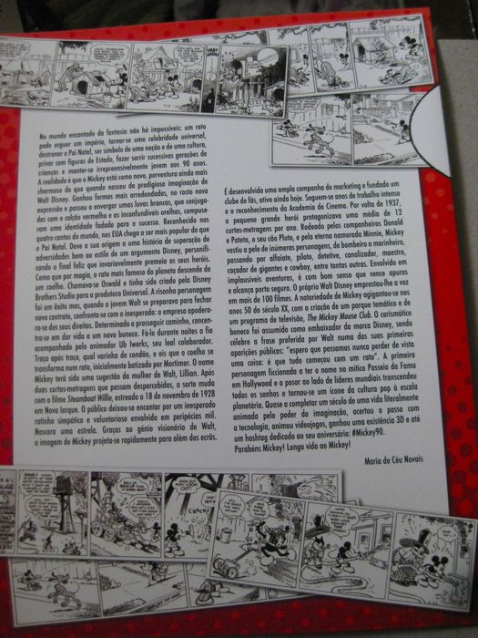 Carteira Especial 90 Anos Mickey numerada - nº 1614
