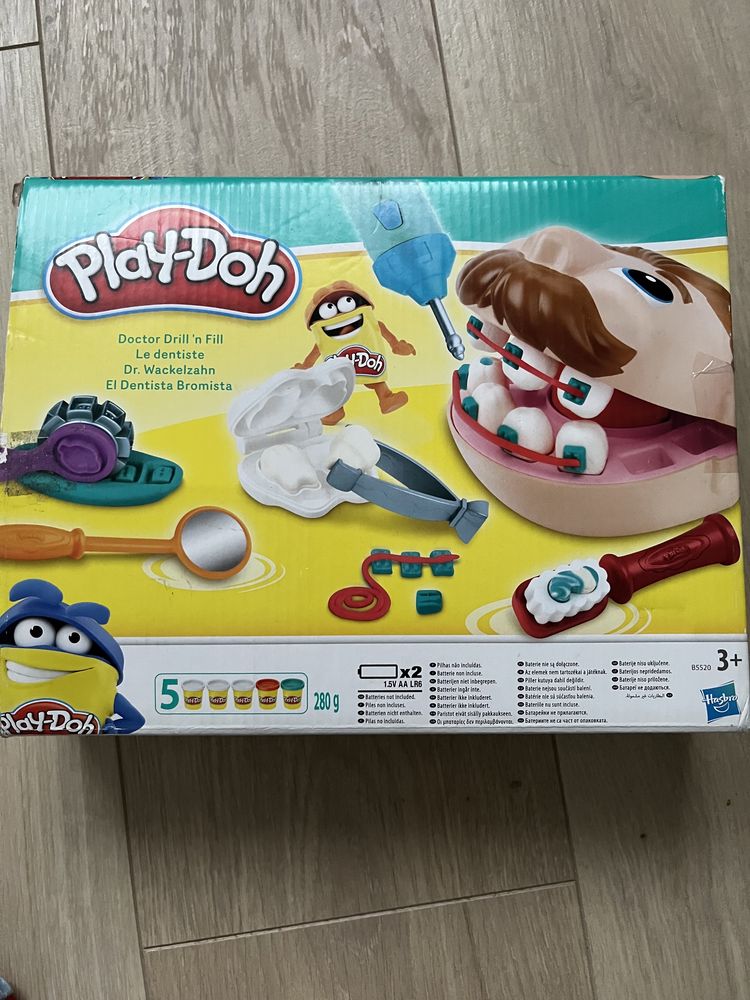 Play doh dentysta akcesoria + inny zestaw gratis