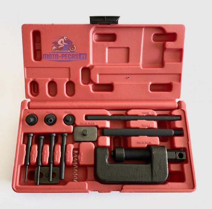 kit para cravar e descravar correntes de moto - cravador