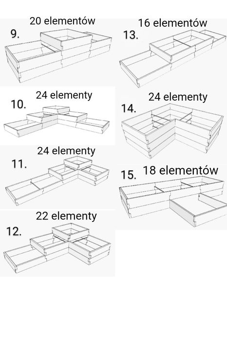 Warzywniak betonowy, donice