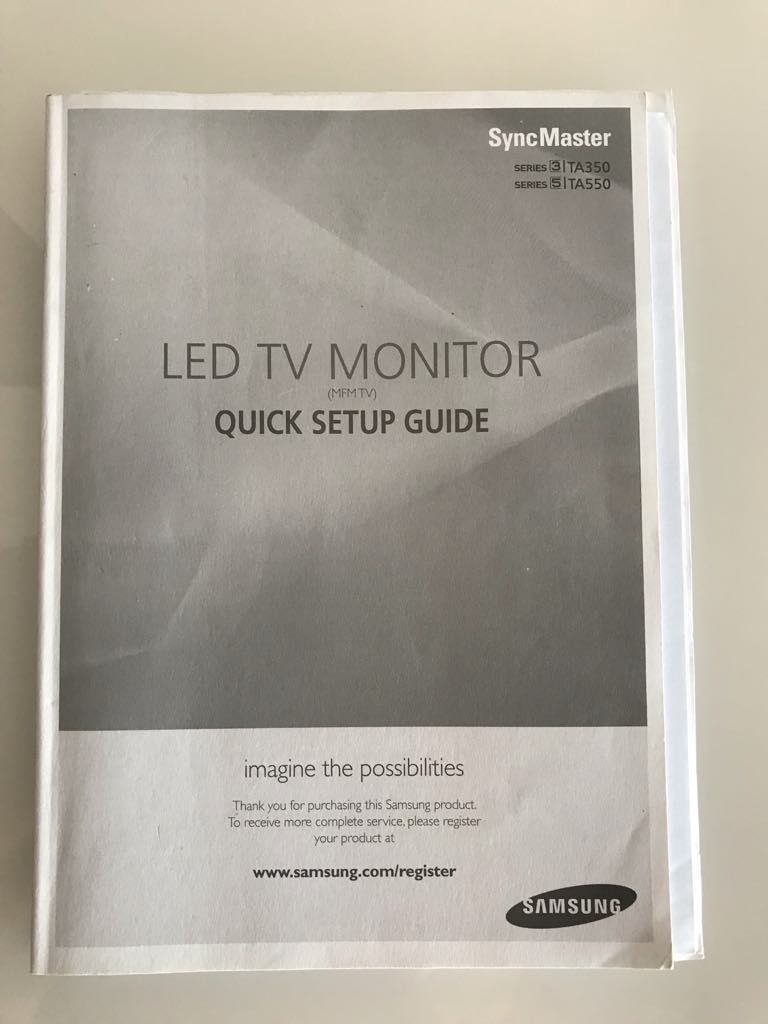 TV / monitor de PC SAMSUNG SyncMaster TA350