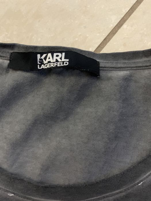 Karl Lagerfeld koszulka, T-Shirt r. XS/S logowana vintage