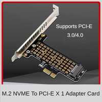 Адаптер M.2 NVMe X1 SSD на PCIE 4.0/3.0