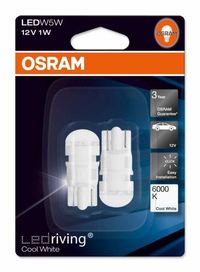Lâmpada Osram Led W5W/T10 6000k - Portes Grátis
