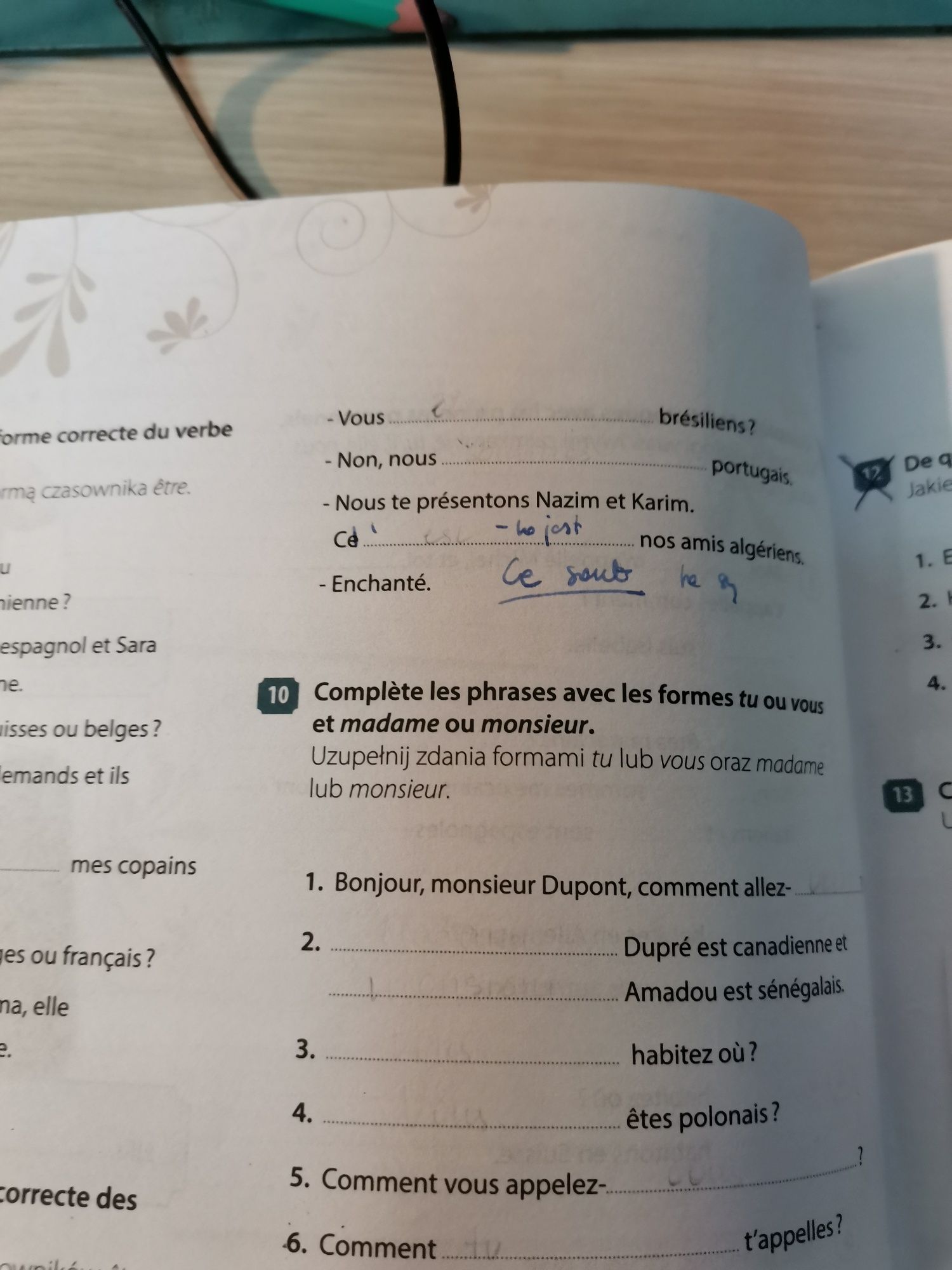 C'est parti 1 zeszyt ćwiczeń