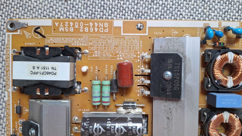 Zasilacz telewizora LED Samsung UE40D6500