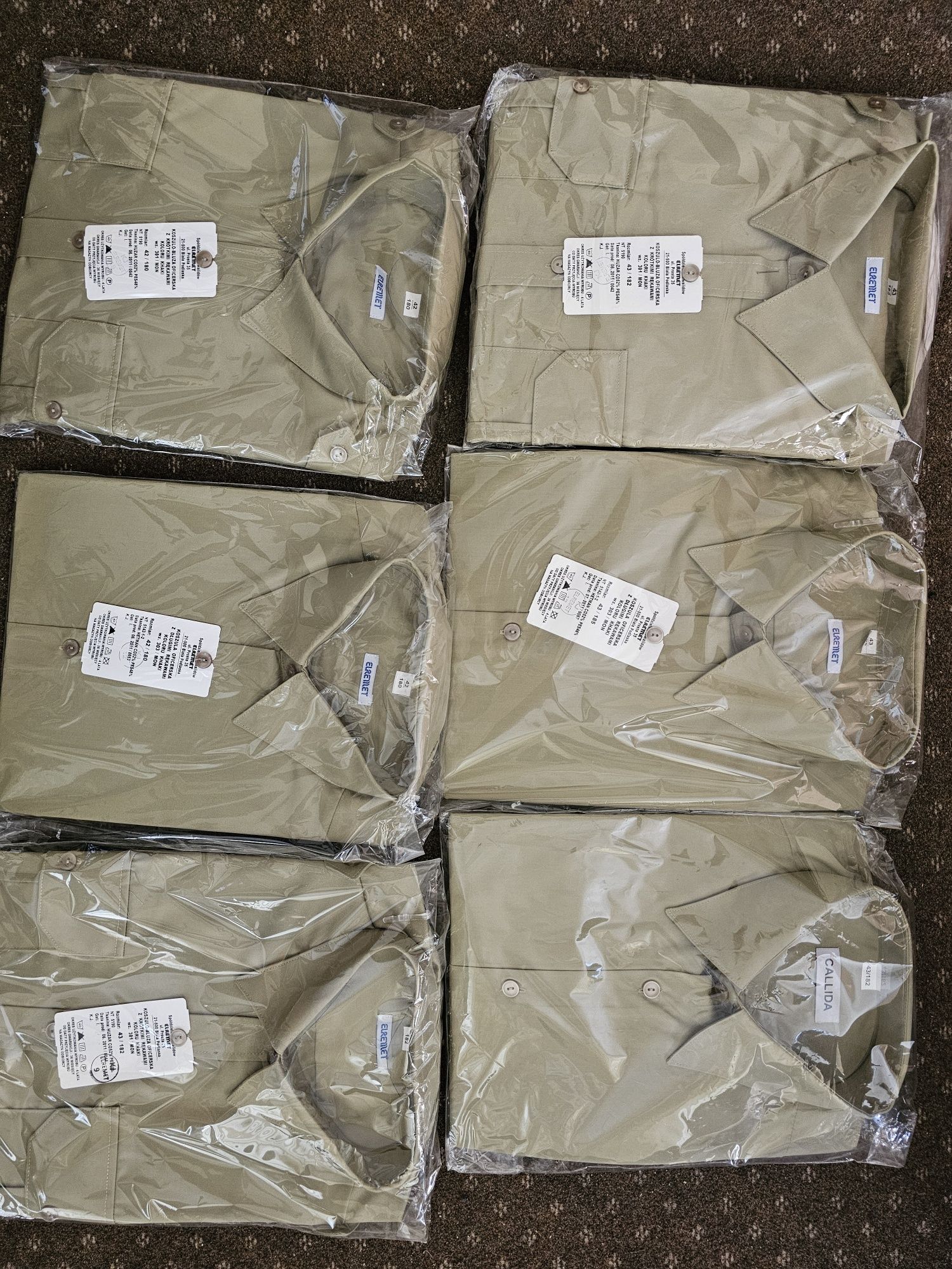 Koszula wojskowa koloru khaki