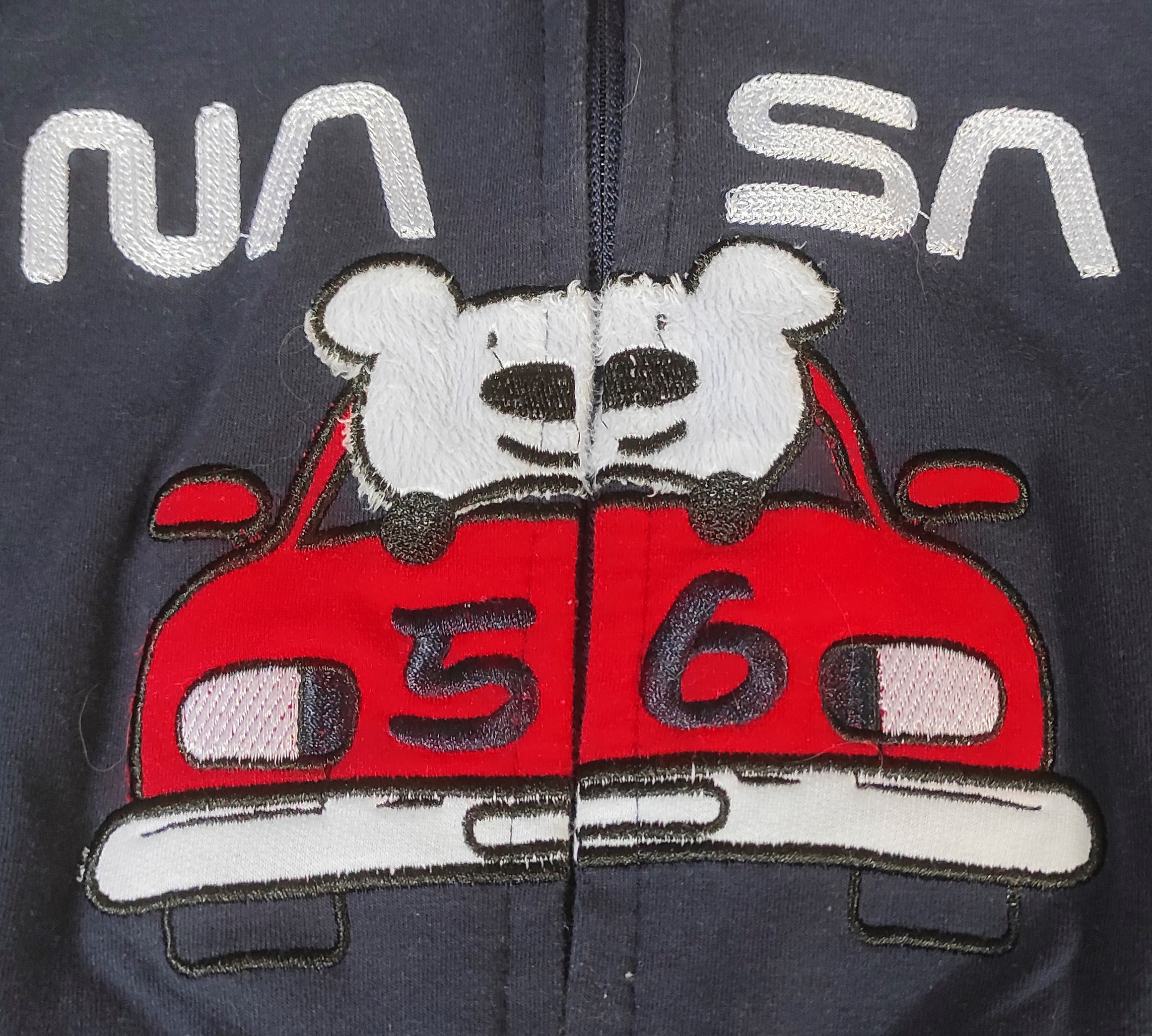 Bluza dziecięca F26 NASA z misiem granatowa r 86/92