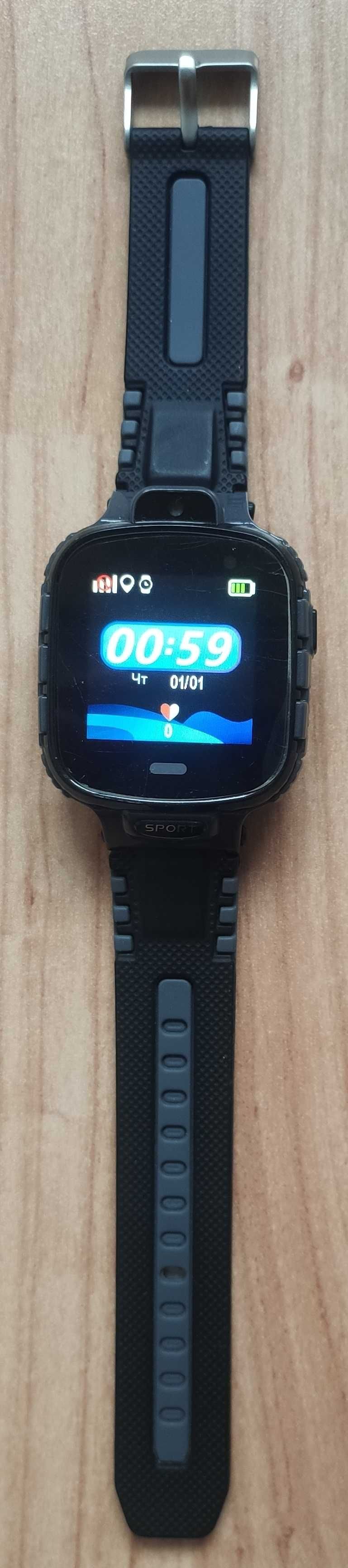Дитячий розумний годинник з GPS JETIX DF45 з тел, кам та Wi-Fi (Black)