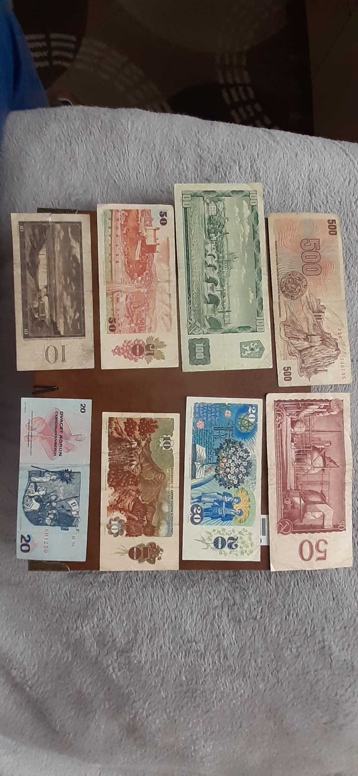 Banknoty Czechosłowacja.