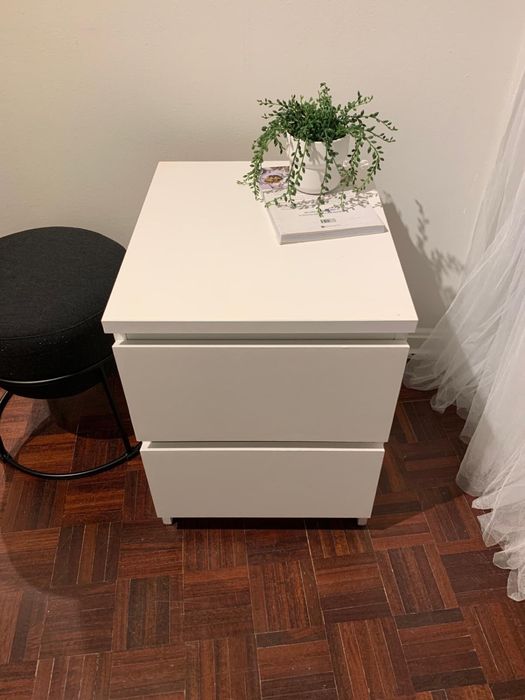 Cómoda c/2 gavetas, MALM 40x55 cm no
