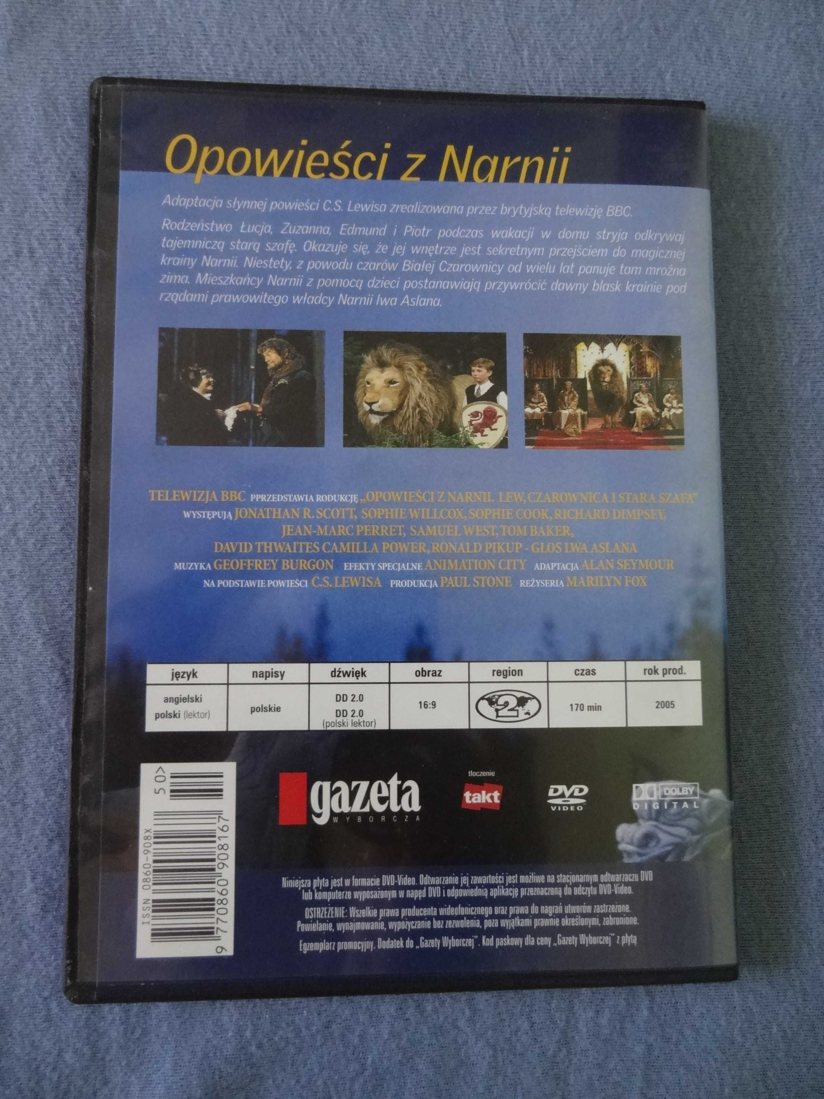 Opowieści z Narnii lew czarownica i stara szafa serial DVD