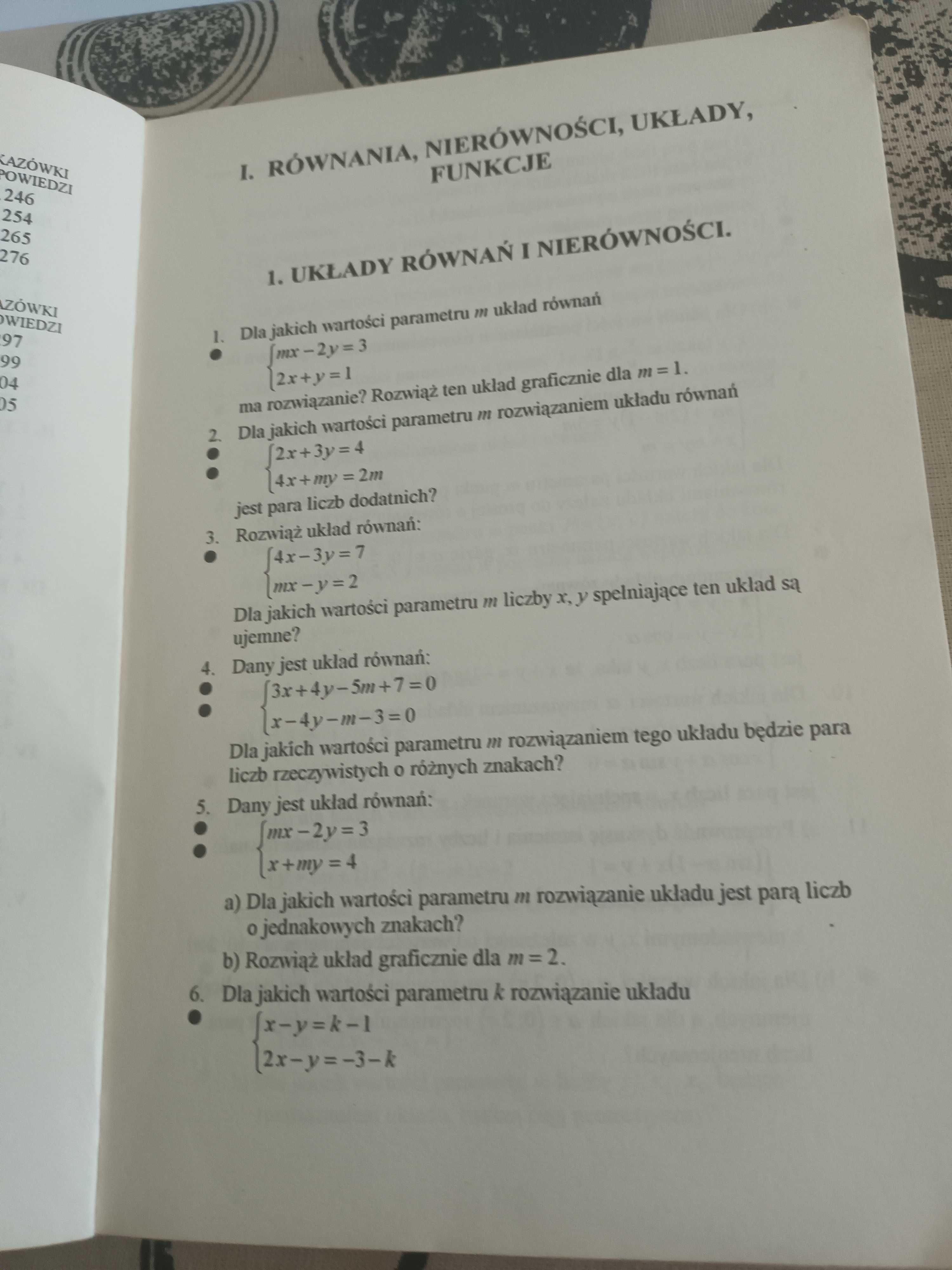 Matematyka, zbiór zadań, matura, Gdańsk 1994