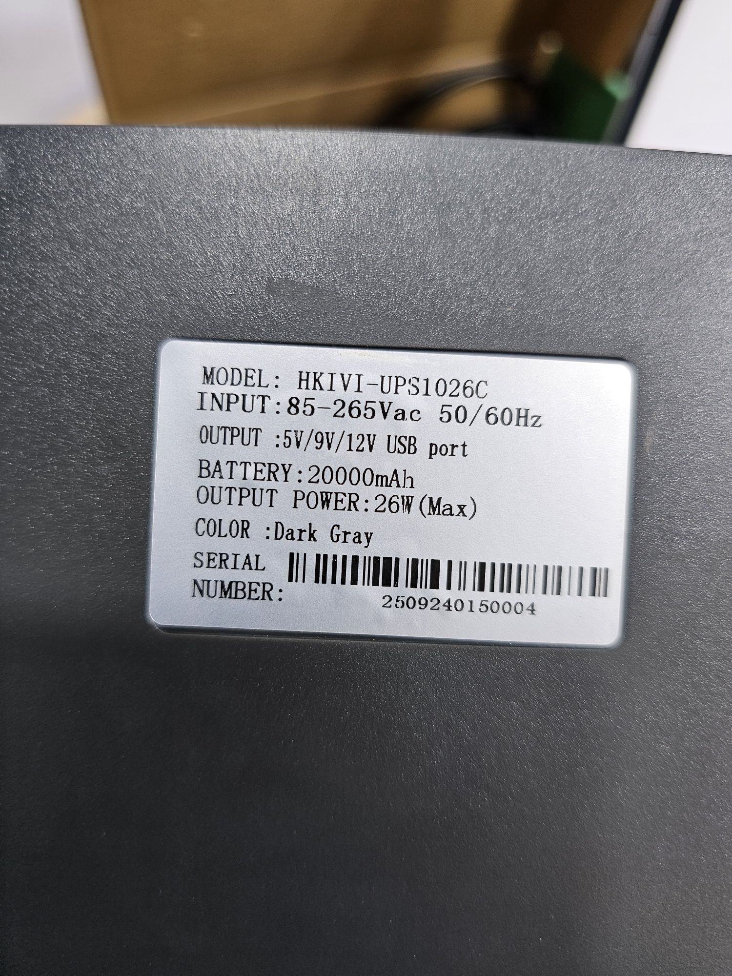 Mini ups 20000mAh