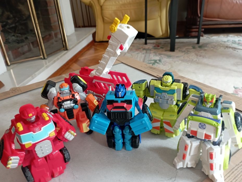 Transformers duży zestaw Rescue Bots oryginalne Hasbro Optimus Prime