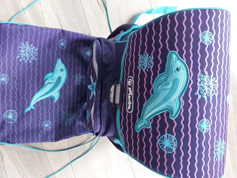 Tornister Herlitz fiolet delfiny