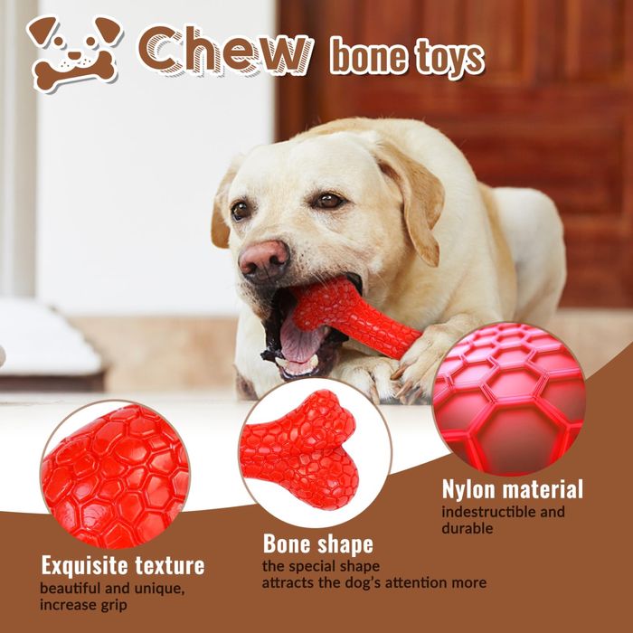 CVALIN Zabawka dla psa do żucia, kość