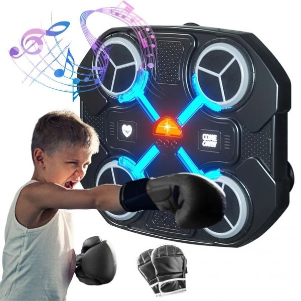 Conjunto de Boxe Interativo com Luzes e Sons