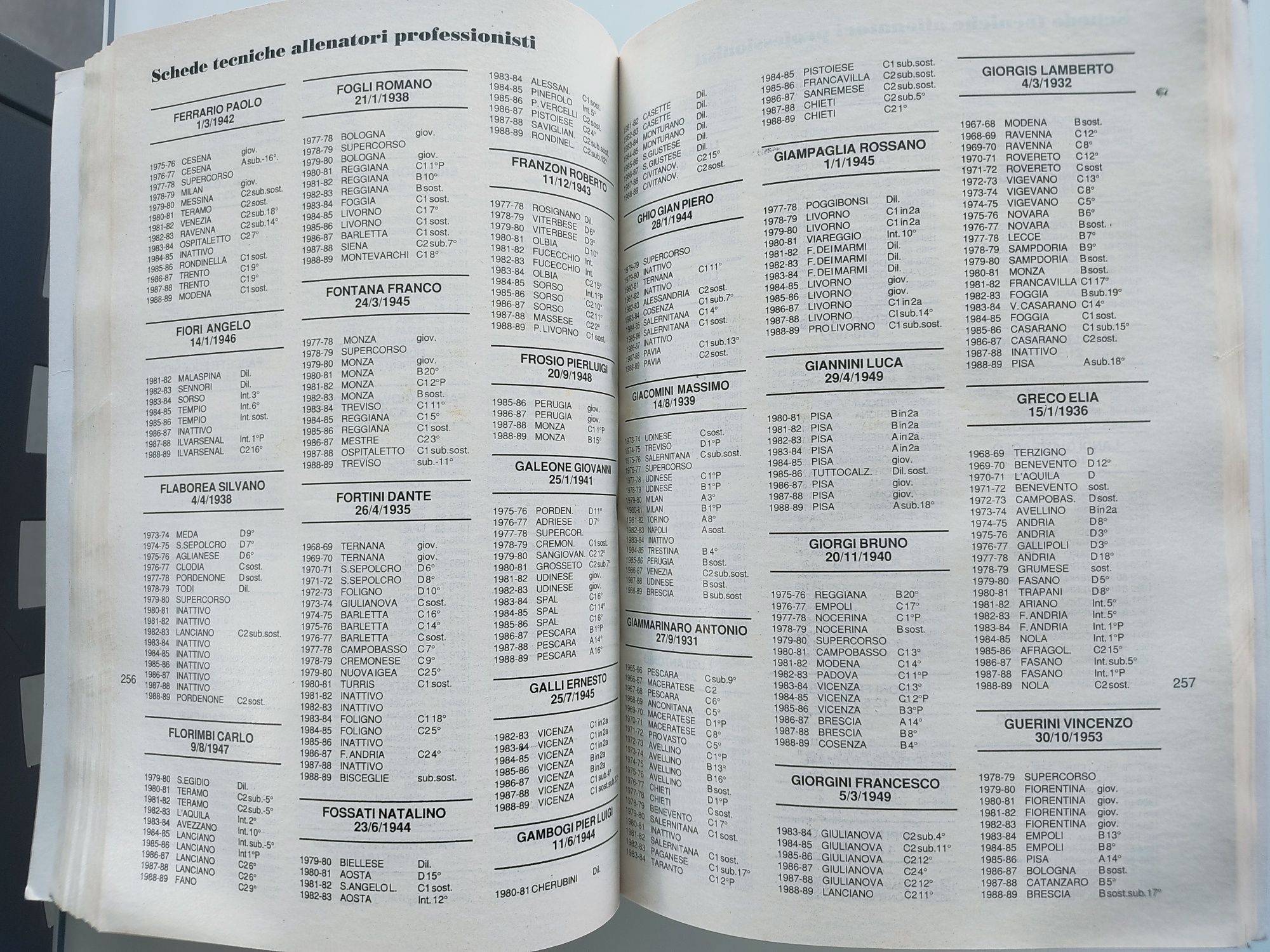 Livro  italiano Anno calcio 1989