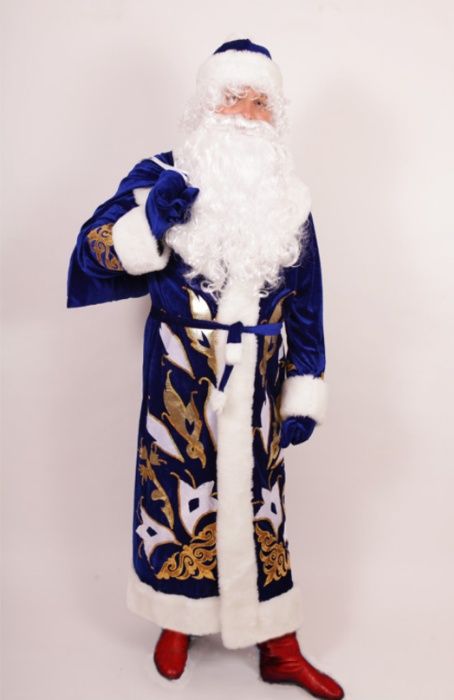 Костюми діда мороза, санта клауса Святого Миколая і снігурочки. Напрок