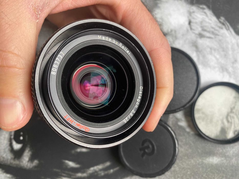 об'єктив Carl Zeiss Distagon 2.8 25mm HFT (Rollei QBM) Madein Germany.