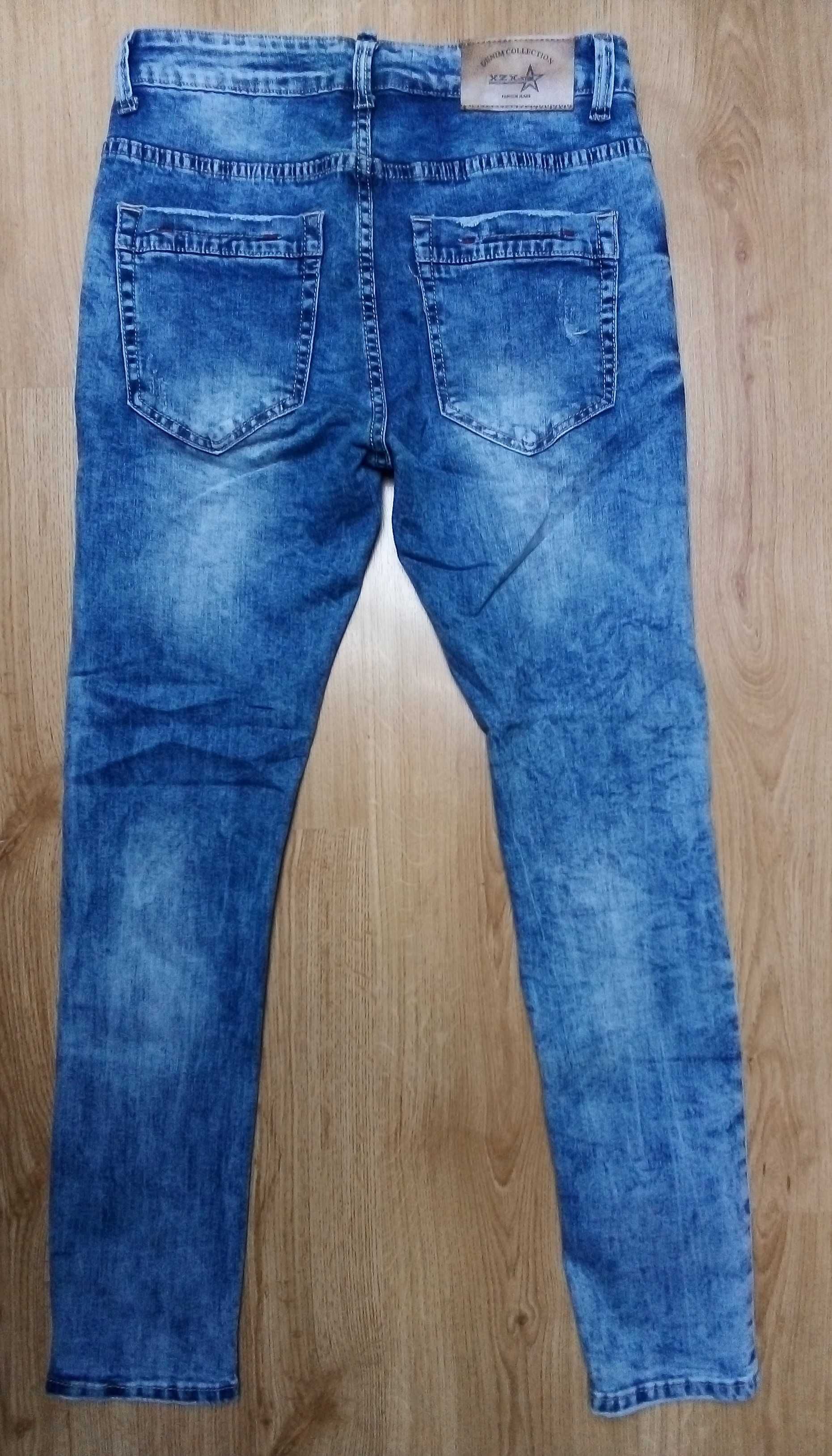 Spodnie męskie jeans slim fit XZX-star