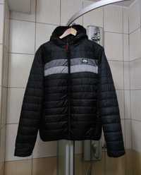 kurtka puchowa cienka XL Ecko unltd czarna szara siwa jacket bluza hoo