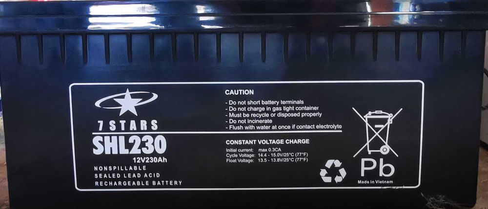 Акумуляторні батареї 7Stars 12V 230 Ah  Комплект 2 шт.