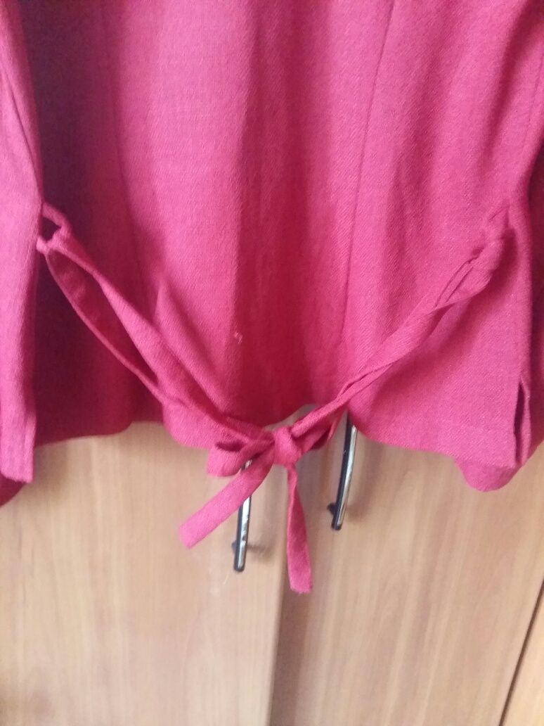 Czerwona bluzka kostium  roz 40